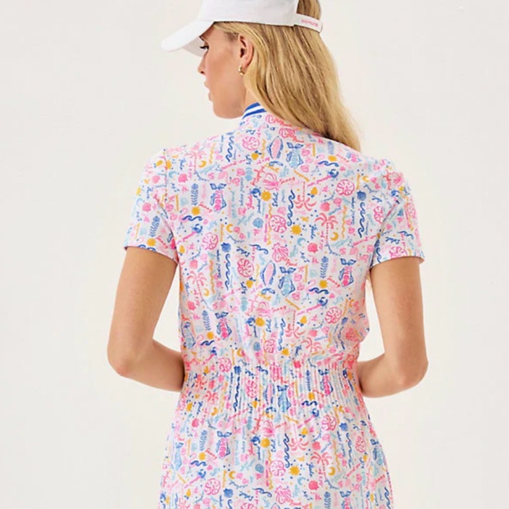 NWT Lilly Pulitzer White Golf Skort with Pink & Blue Accents - Picture 2 of 5